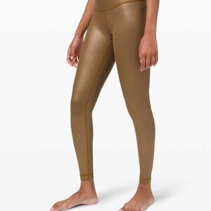 Lululemon Wunder Under High-Rise Tight *Foil 28" Matte Copper Foil Size 8